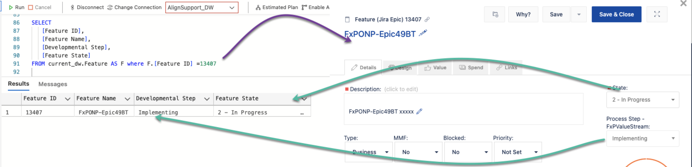 Jira Align Enterprise Insights What Are Map Feature To Process Step