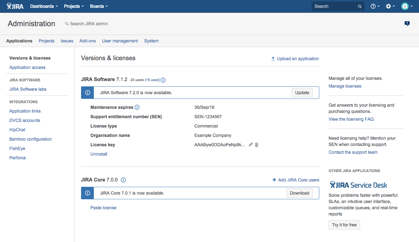 Installing Additional Applications And Version Updates Jira Atlassian Documentation