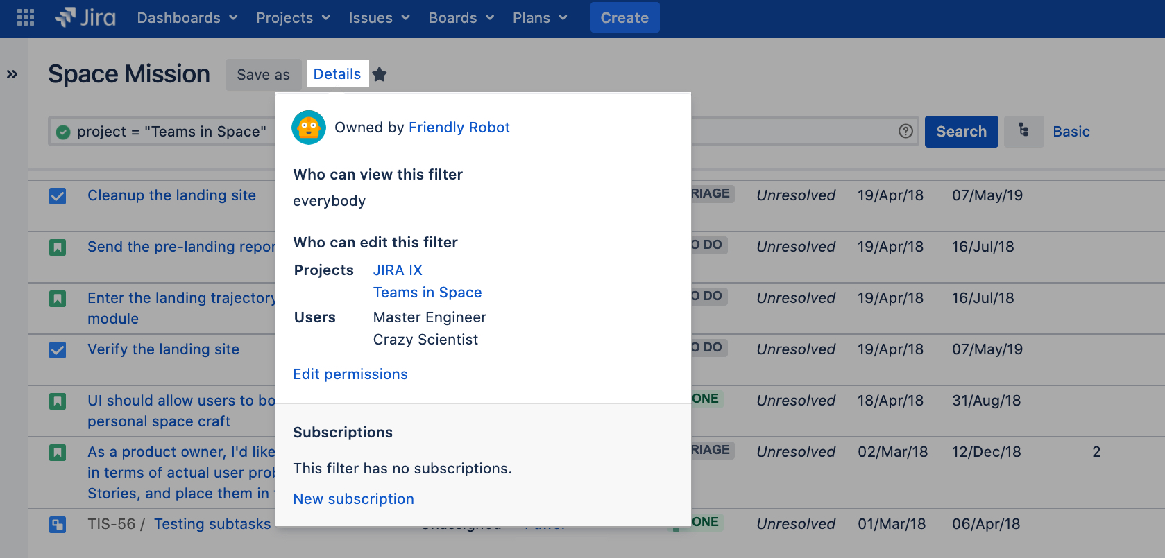 Managing filters Administering Jira applications Data Center and