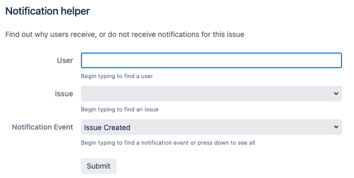 Notification helper.