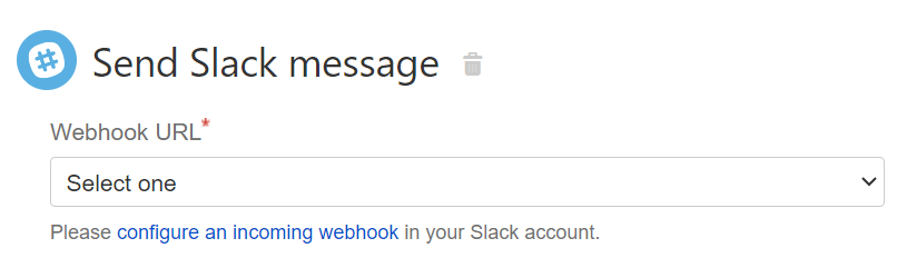 Send Slack message_Webhook URL
