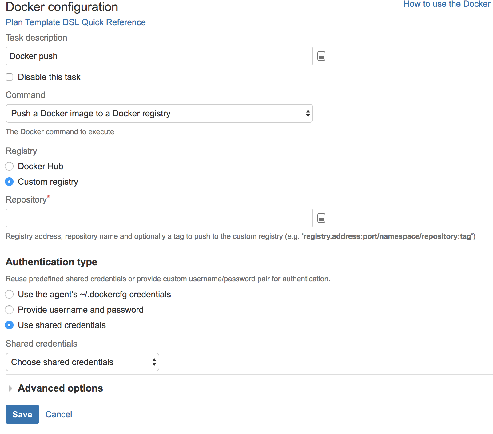 docker: invalid reference format