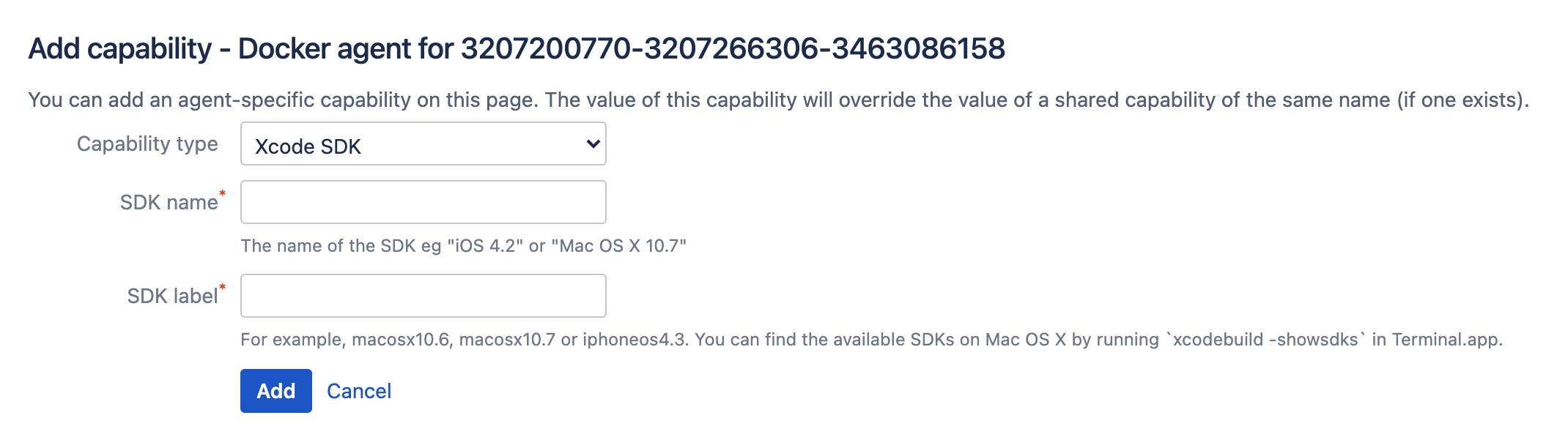 Add capability to an agent screen Add capability to an agent screen