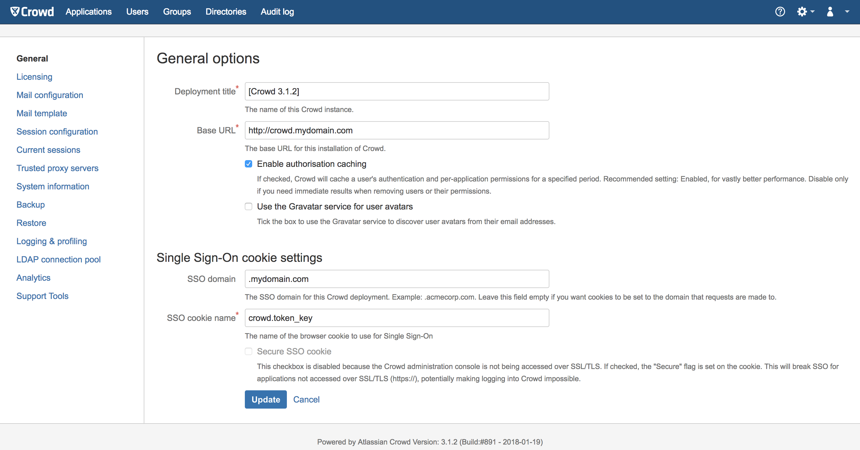 setting up apache tomcat 8 localhost