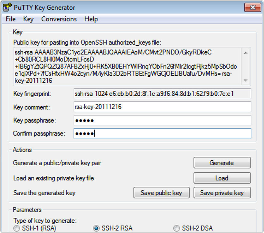 Failed to generate rsa key pair windows 10