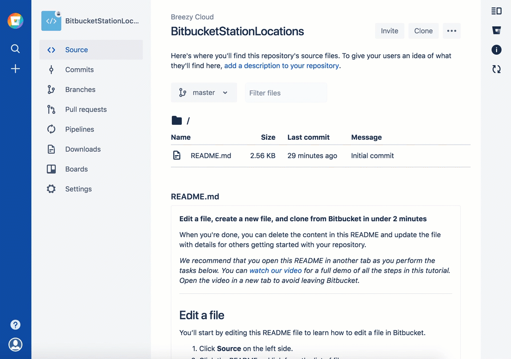 Copy Your Git Repository And Add Files Bitbucket Cloud Atlassian Support