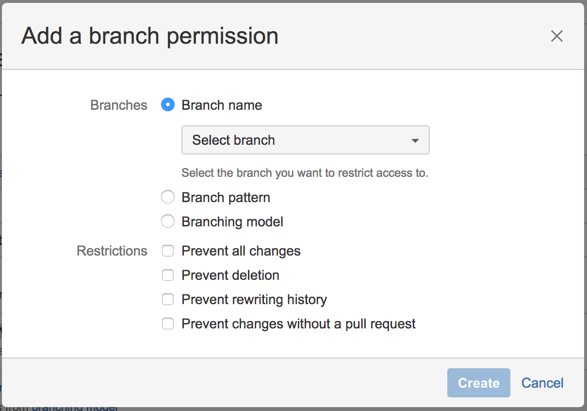 Using Branch Permissions Bitbucket Data Center And Server 7 18 Atlassian Documentation