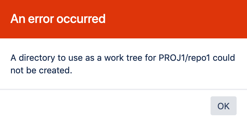 A directory to use as a work tree for PROJECT KEY REPO SLUG