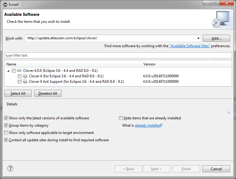 1 Clover For Eclipse In 10 Minutes Atlassian Documentation