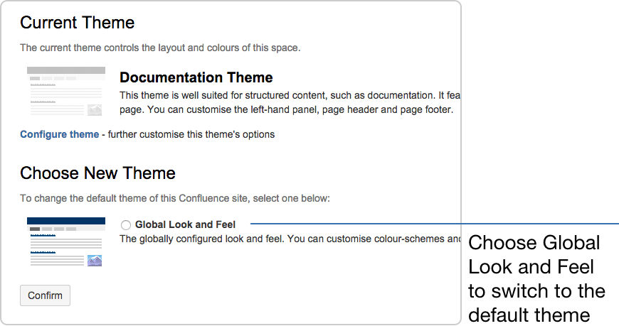 How to change the default theme for new databases?