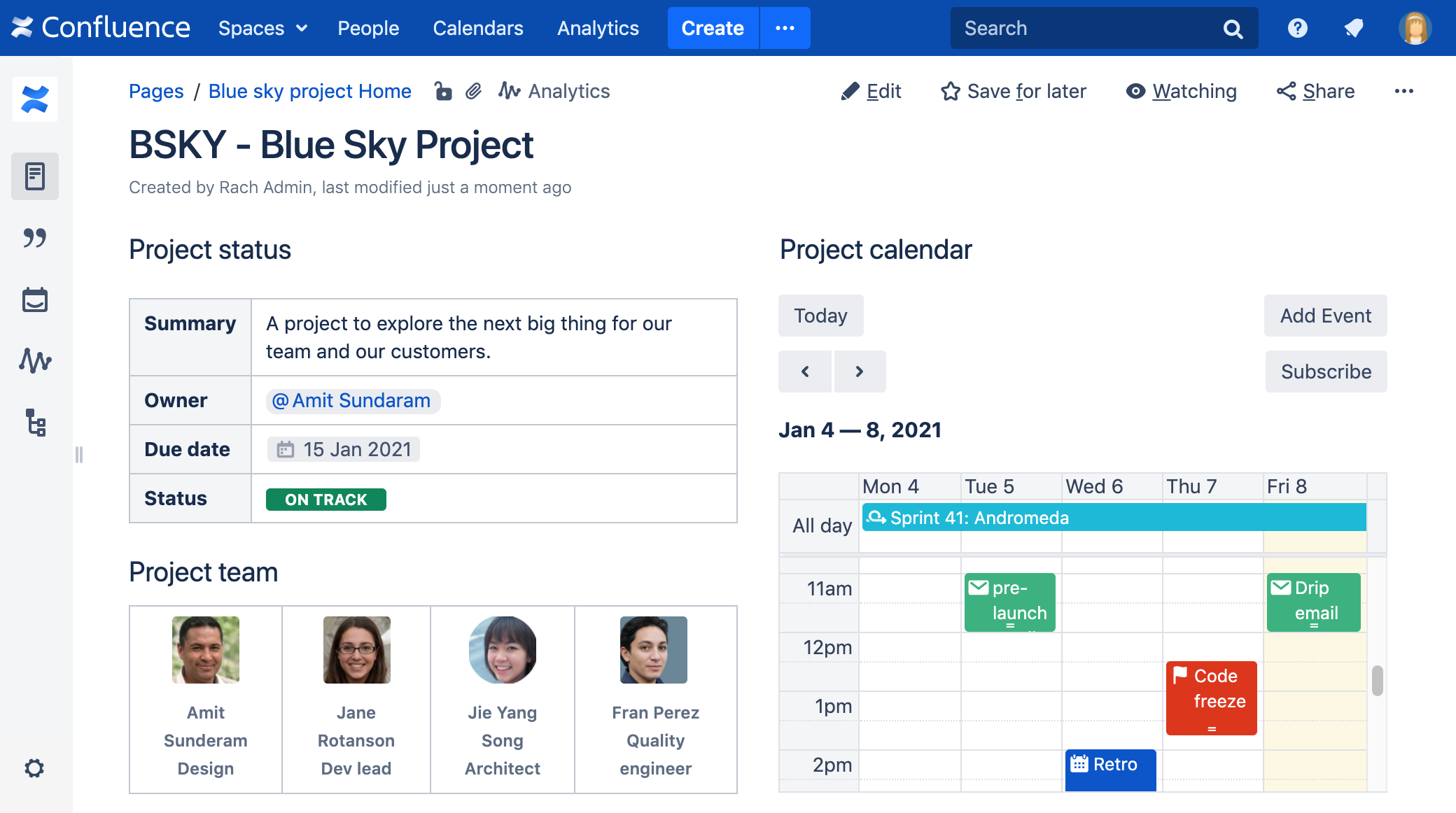 Team Calendar Macro Confluence Data Center and Server 8.3 Atlassian