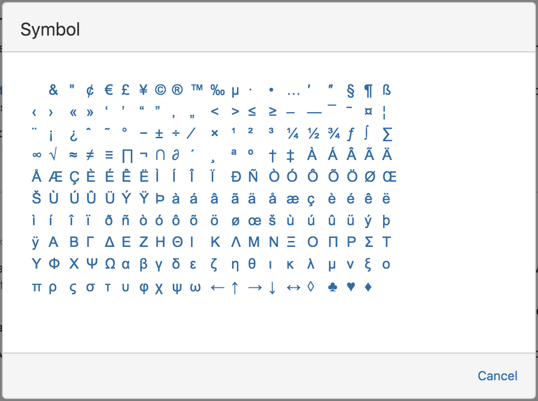 Use Symbols Emojis And Special Characters Atlassian Documentation