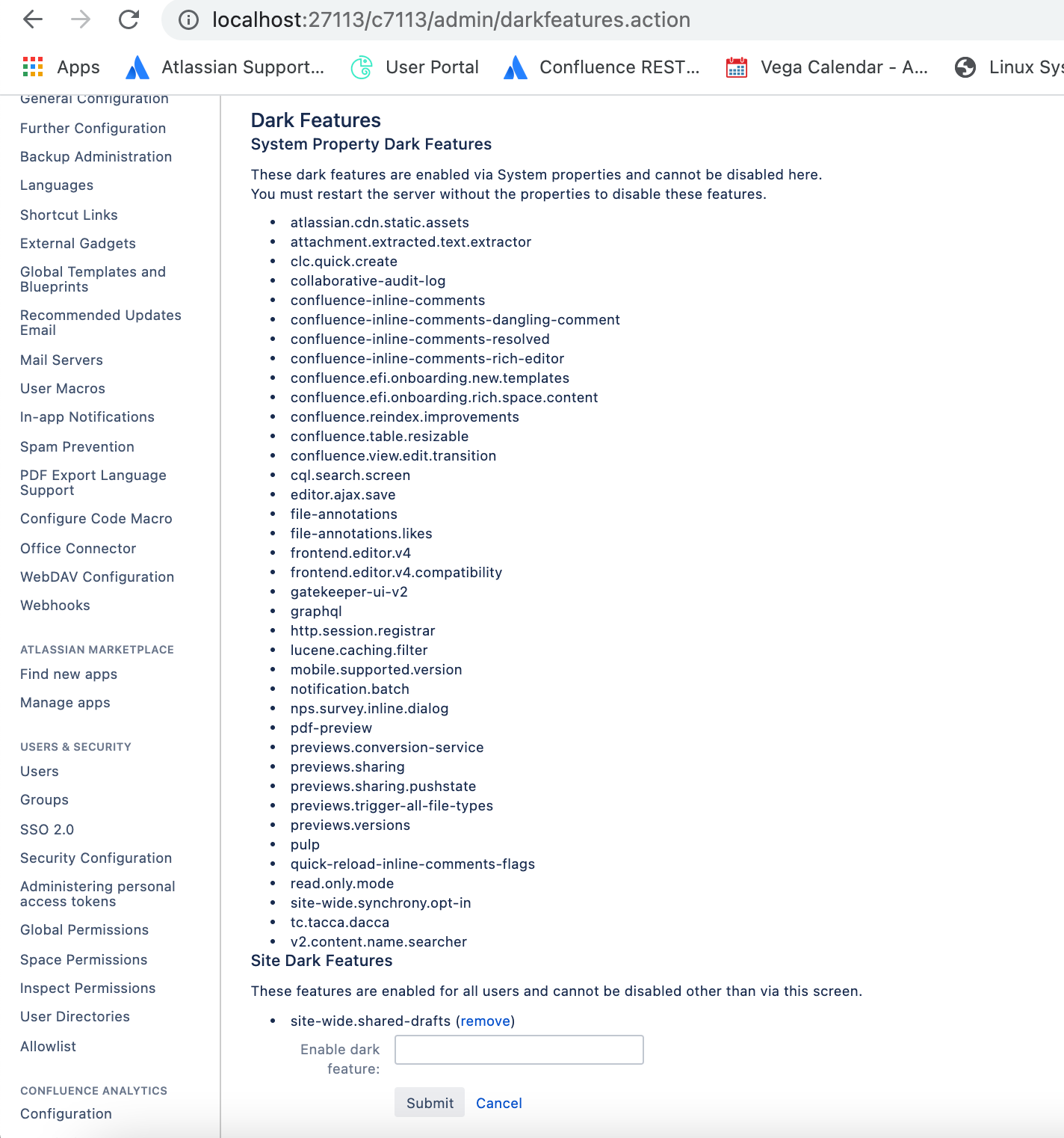 Dark Features in Confluence | Confluence | Atlassian Documentation