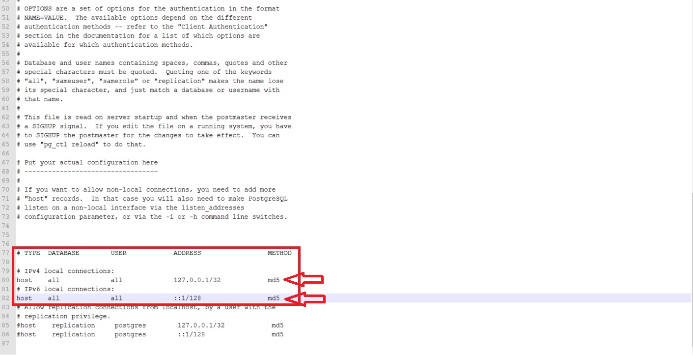 Psql password