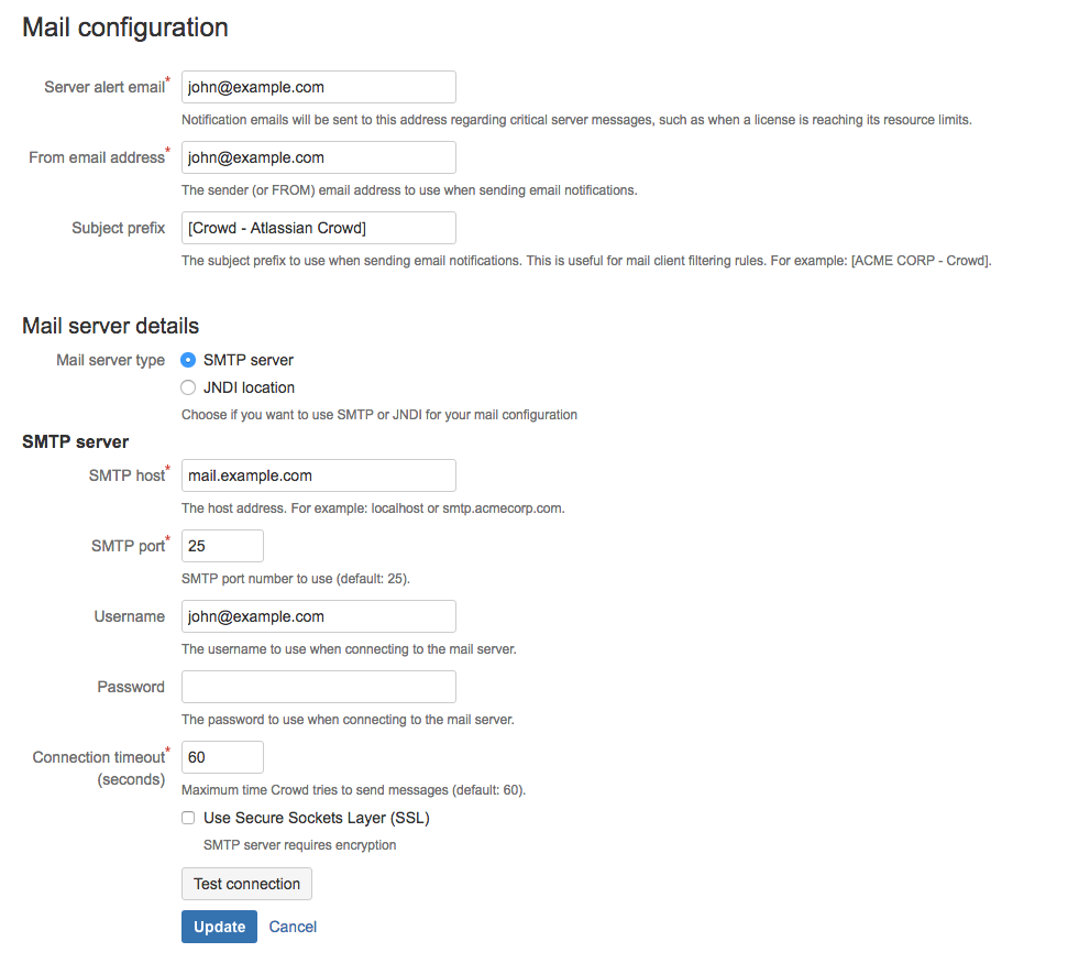 champion barbering gips Configuring your Mail Server | Crowd Data Center and Server 5.2 | Atlassian  Documentation