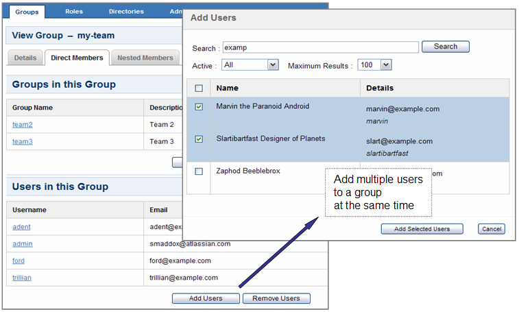 Crowd Atlassian Jira. Release Notes for SSO Server. Group details