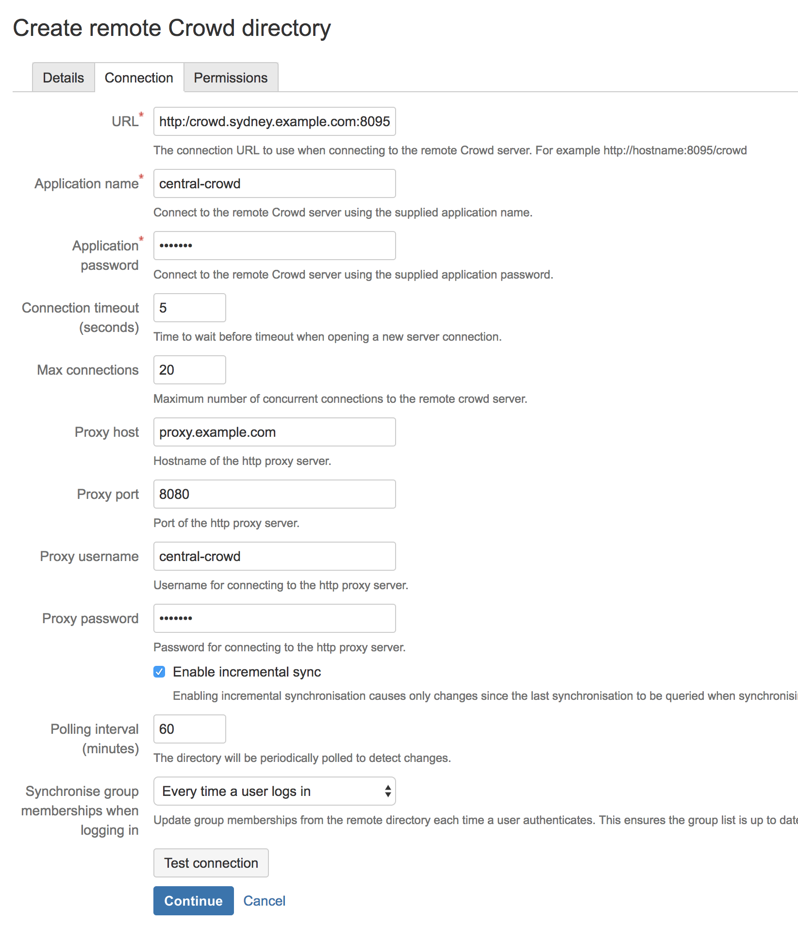 Configuring a Remote Crowd Directory - Atlassian Documentation