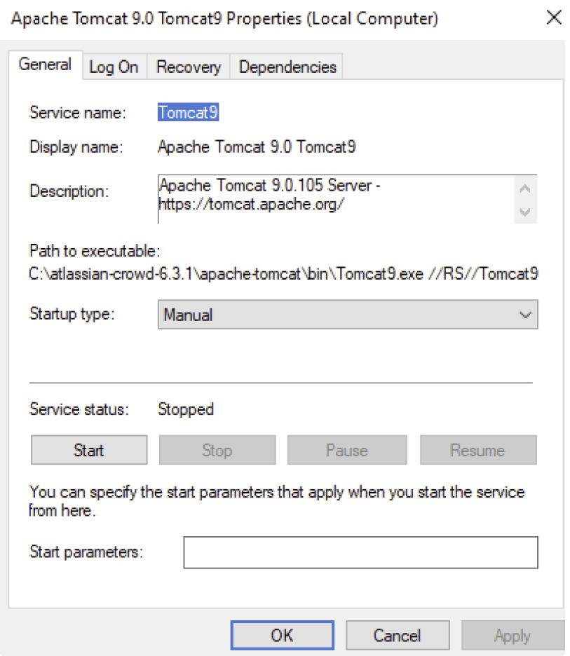 Service name example