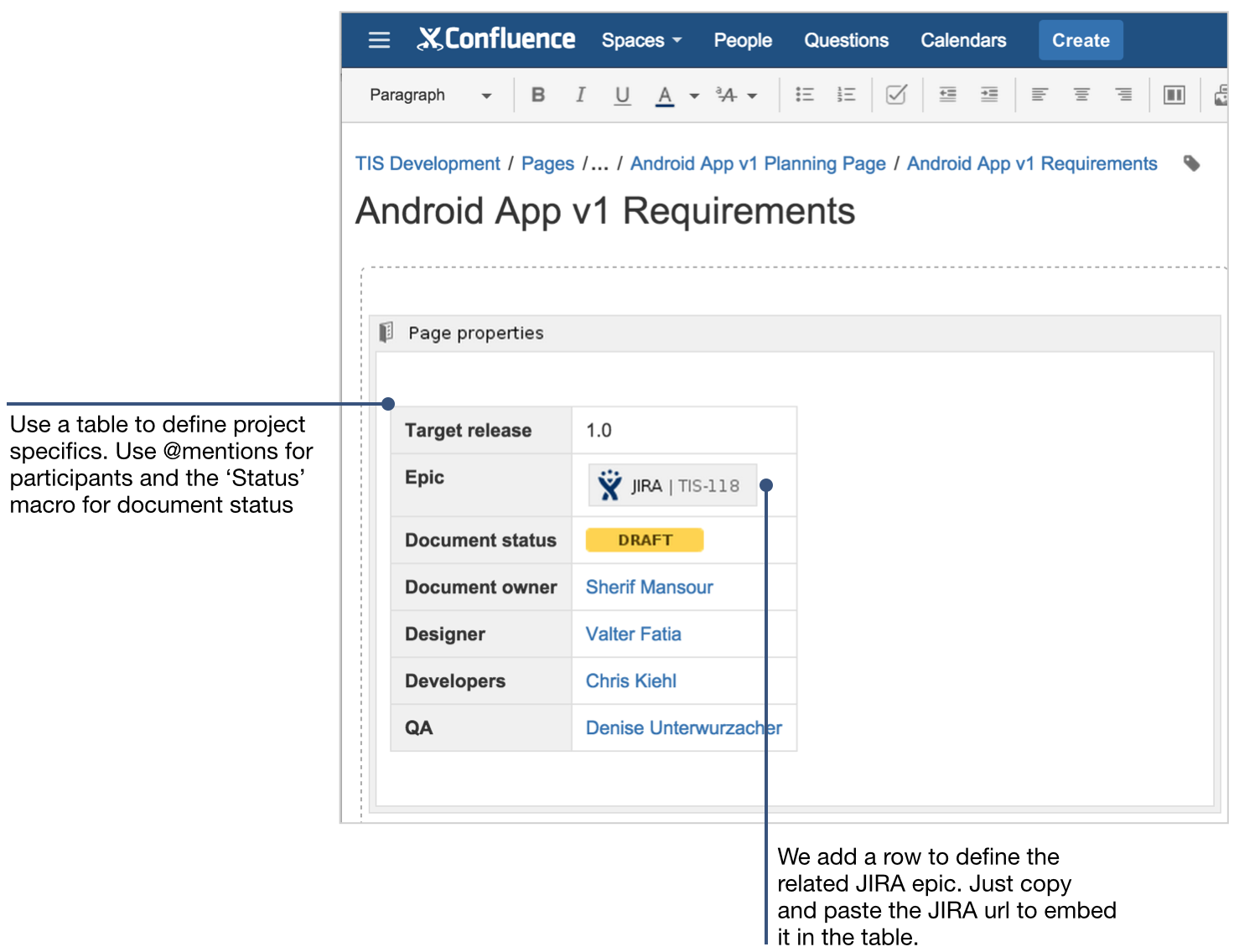 How To Document Product Requirements In Confluence Confluence Data