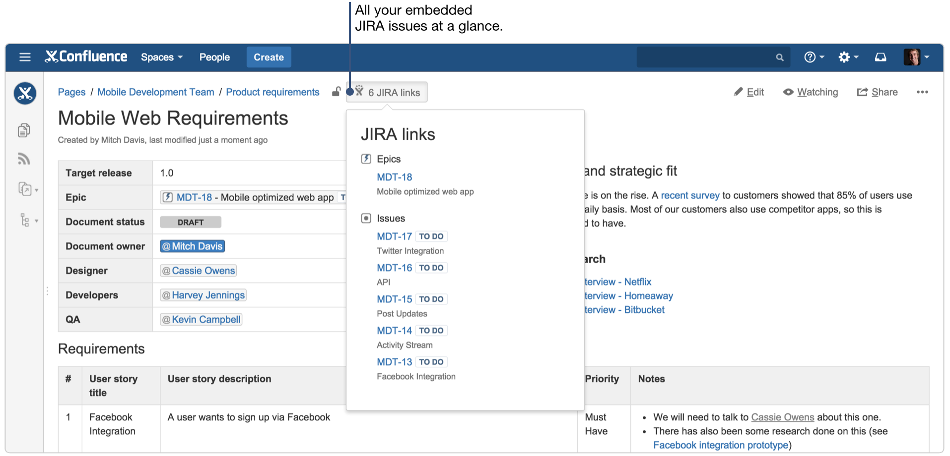 How to document product requirements in Confluence  Confluence