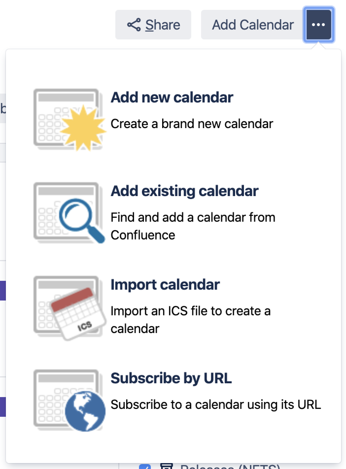 Create, Add, and Edit Calendars Confluence Data Center 8.9