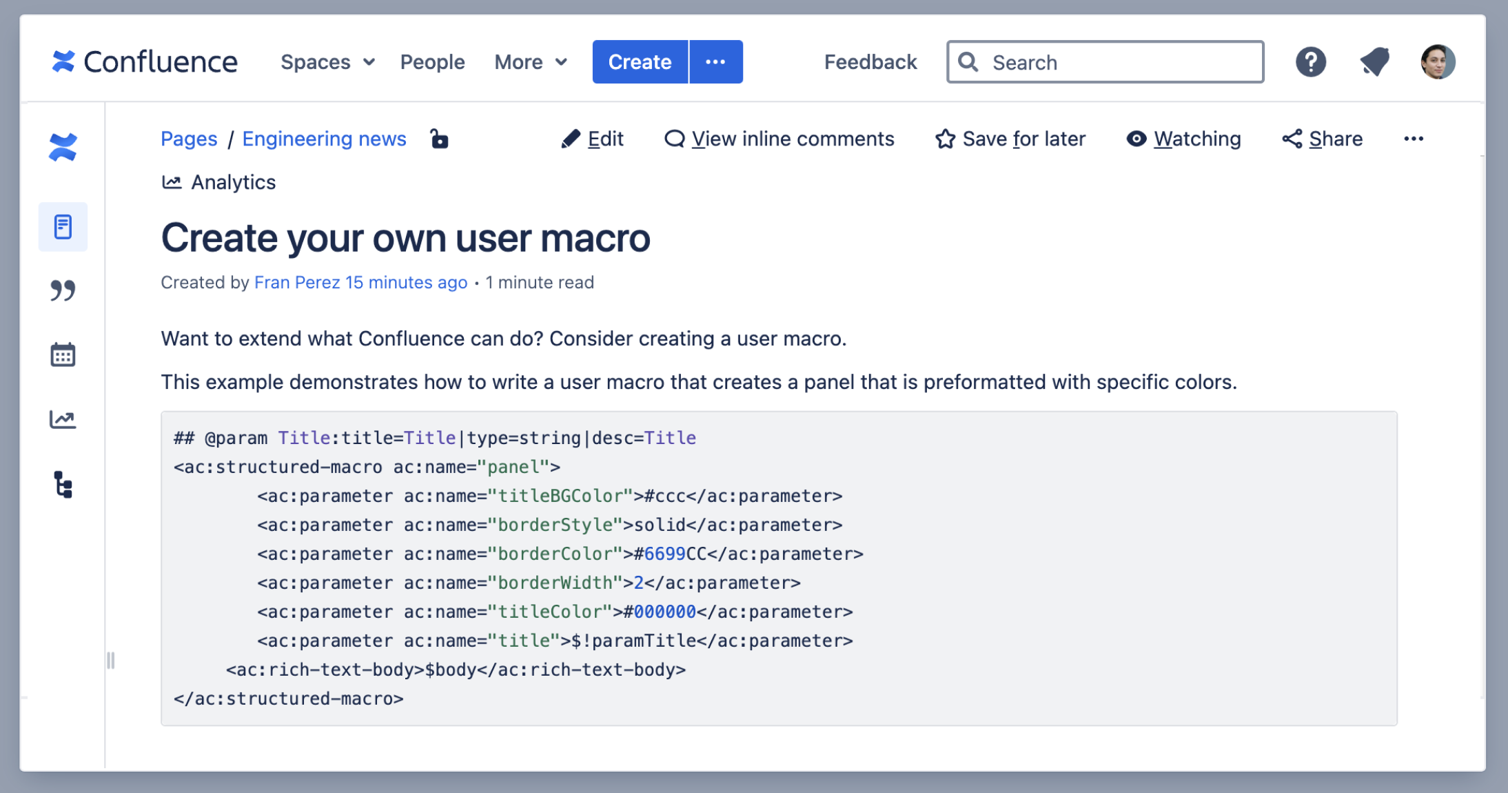 Code Block Macro Confluence Data Center And Server 7 12 Atlassian Documentation