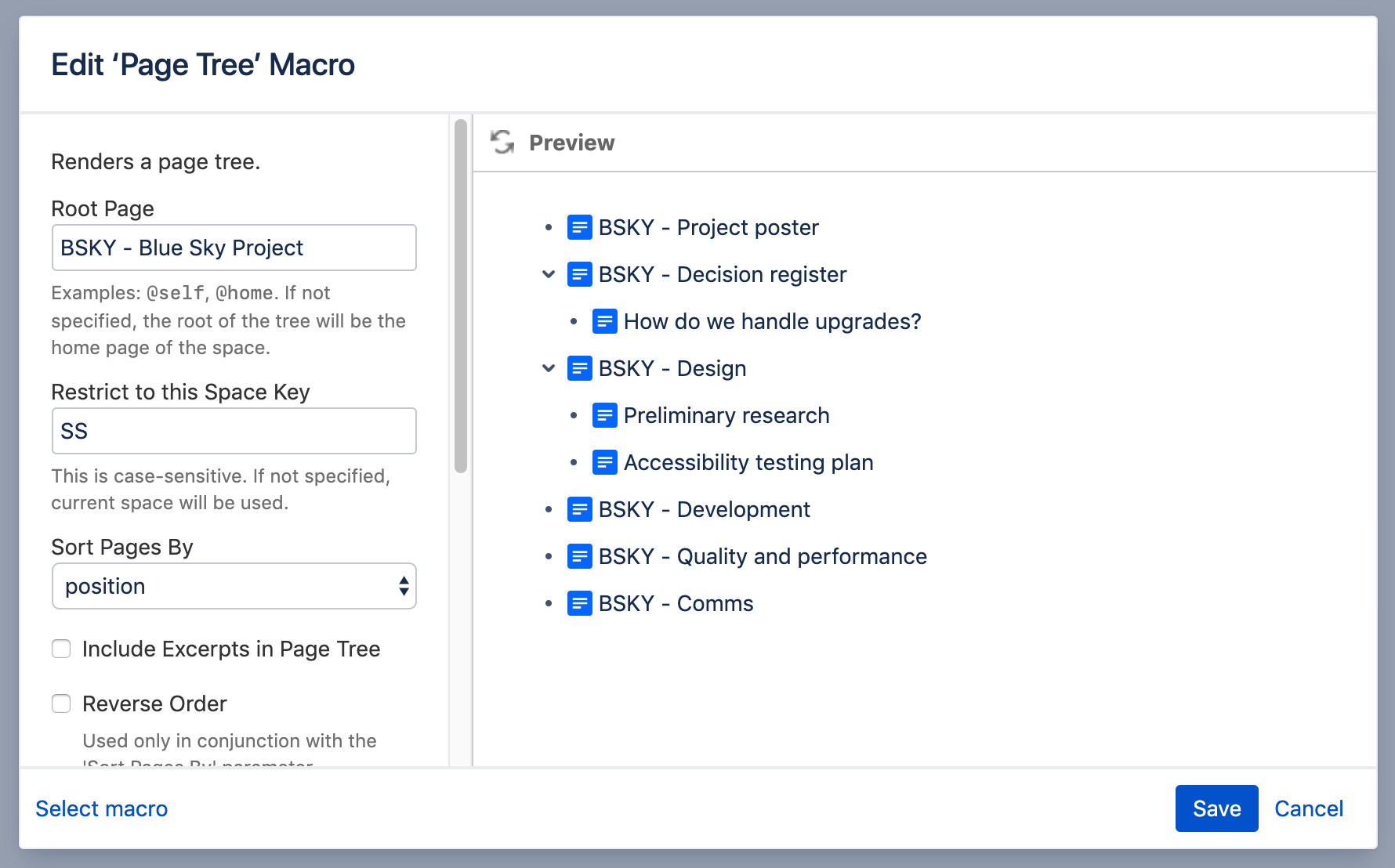 ページ ツリー マクロ Confluence Data Center および Server 7 12 Atlassian 製品ドキュメント