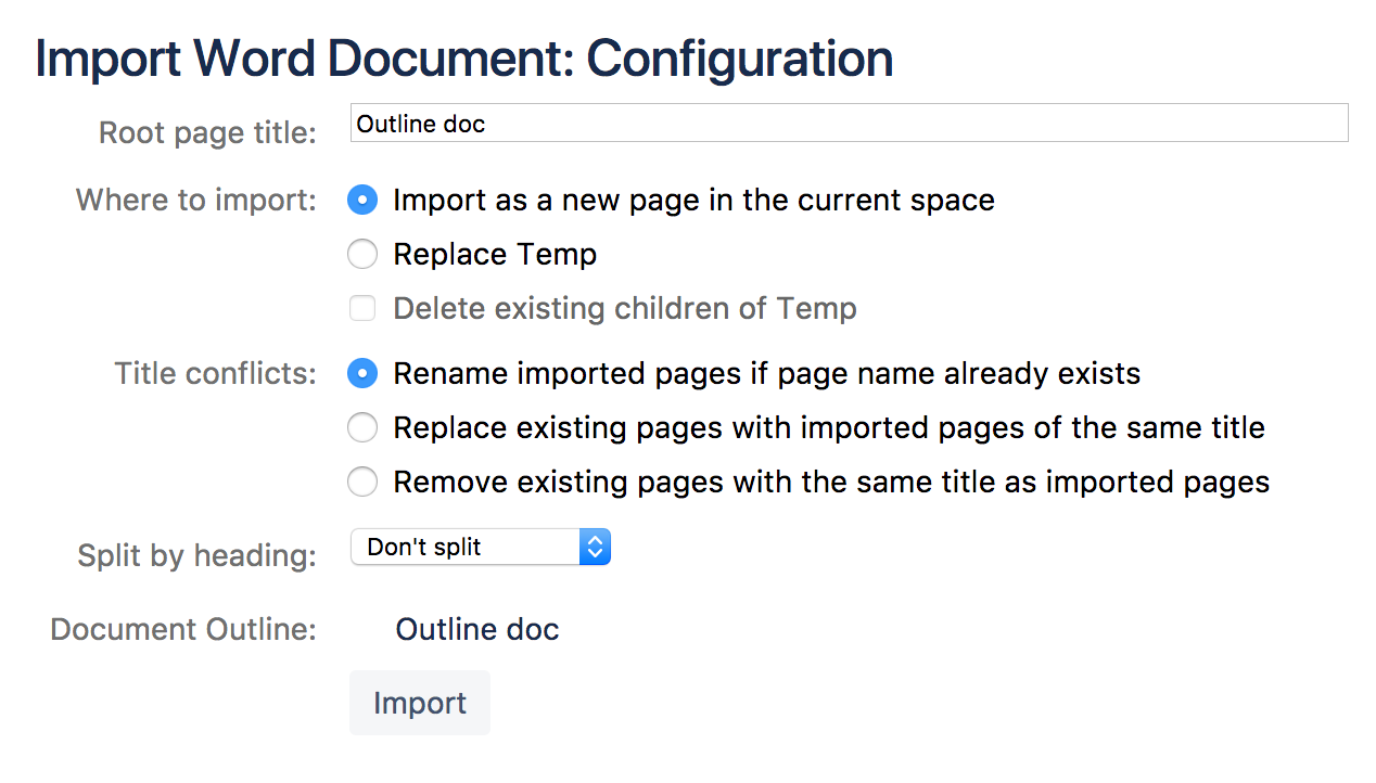 confluence wiki tab character