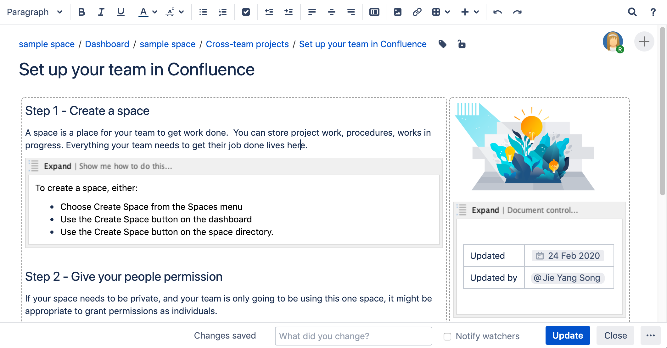 how to use confluence