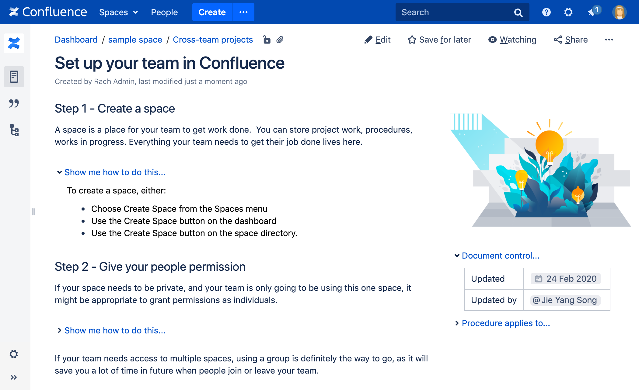 Expand Macro, Confluence Data Center 8.8