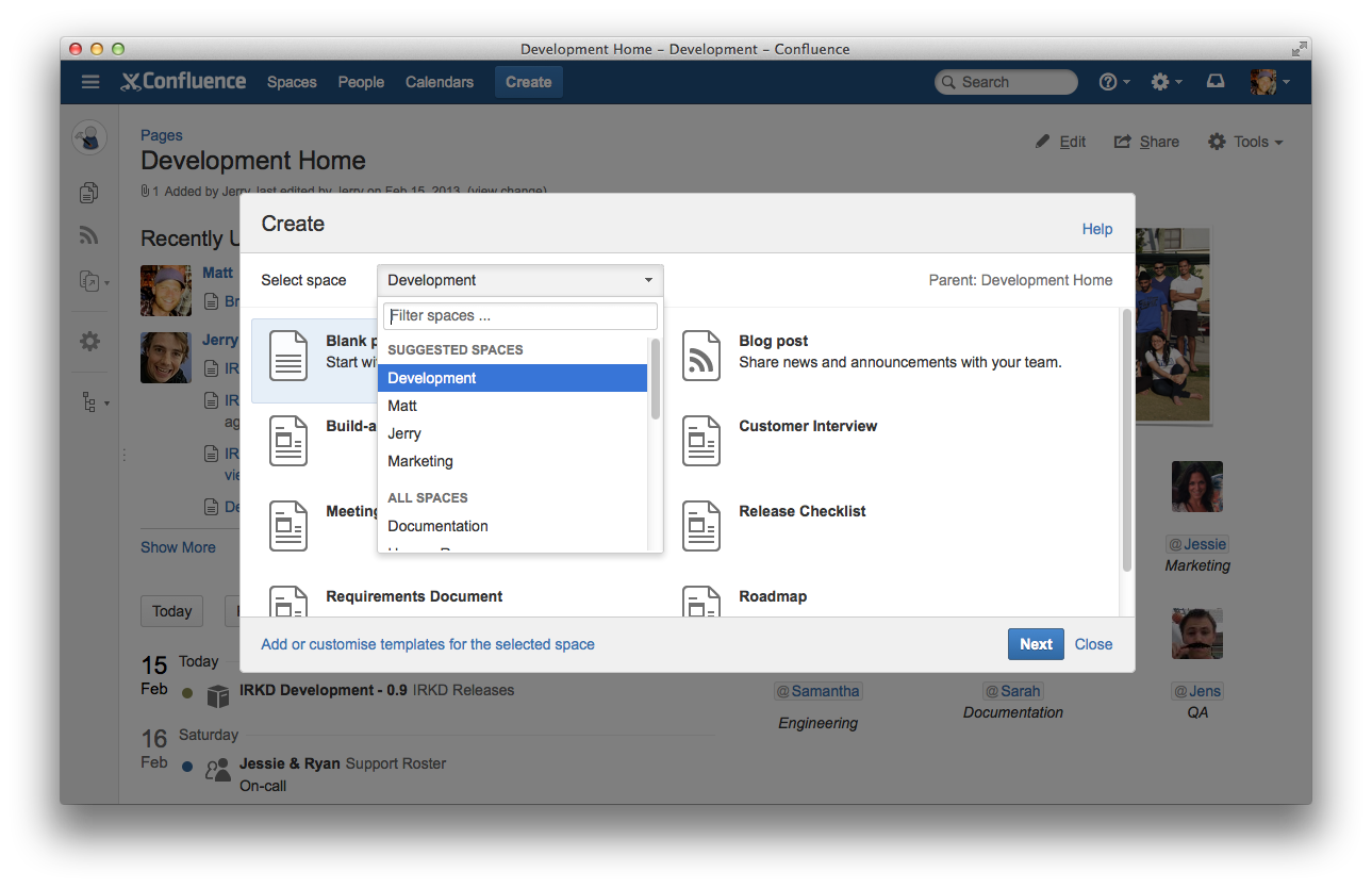 how to use confluence net release