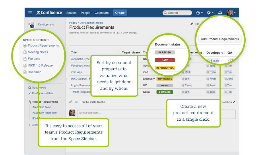 Confluence Release Notes Template