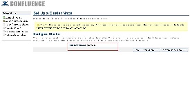 Cluster configuration during setup