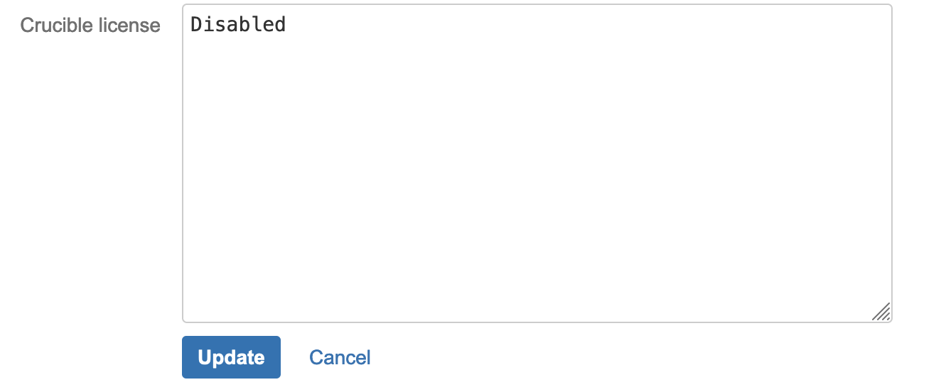 Your maintenance has expired banner on Fisheye and Crucible footer