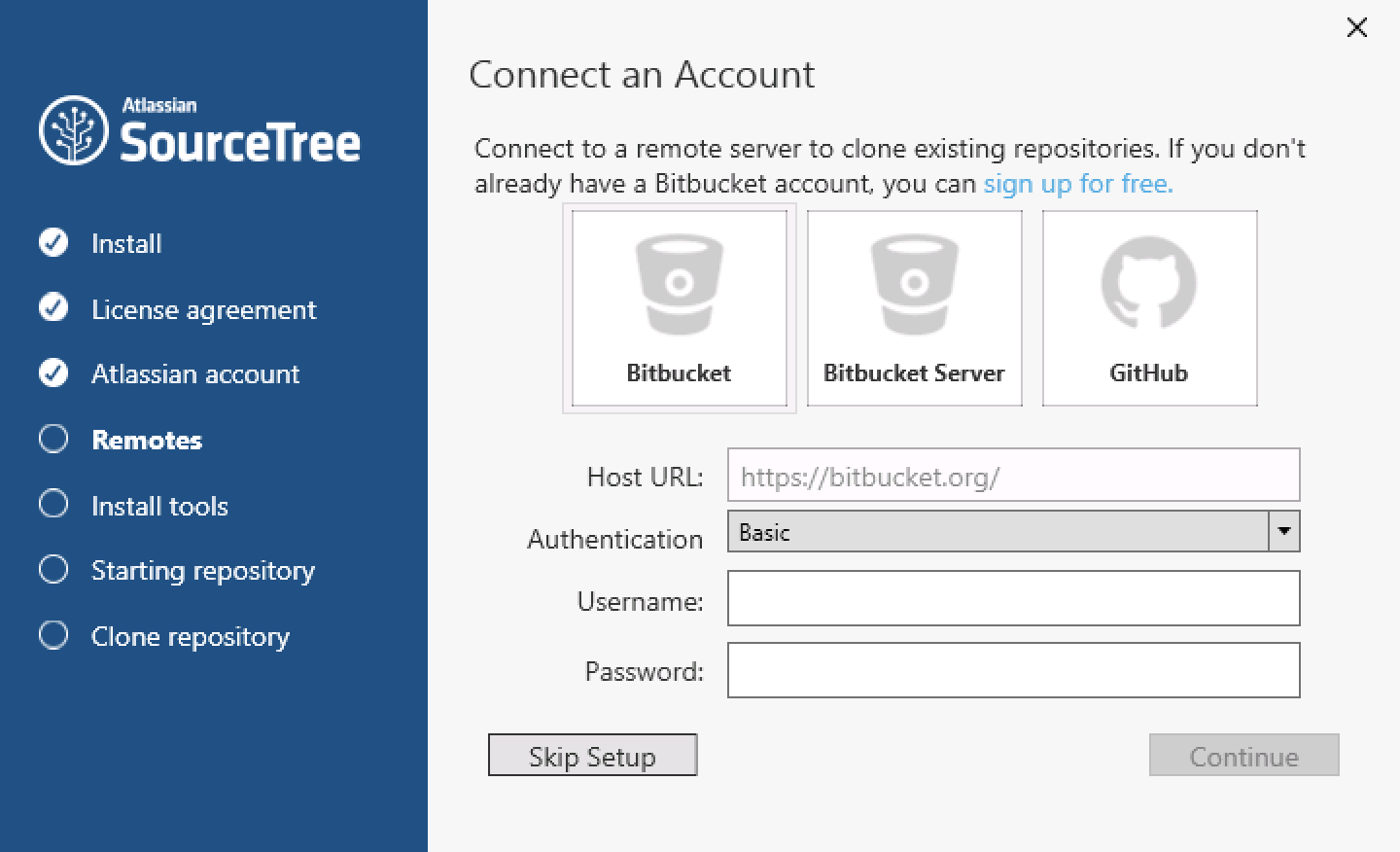 sourcetree authentication failed after password change