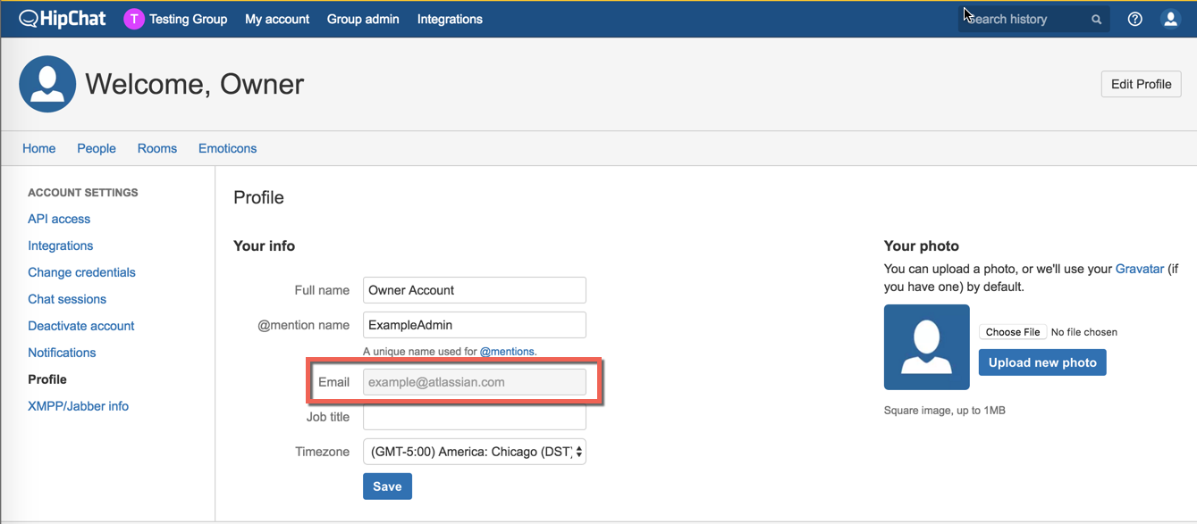 How do I change my email address? - Atlassian Documentation