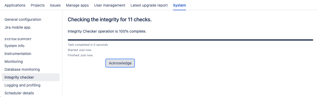 Integrity checker new progress bar
