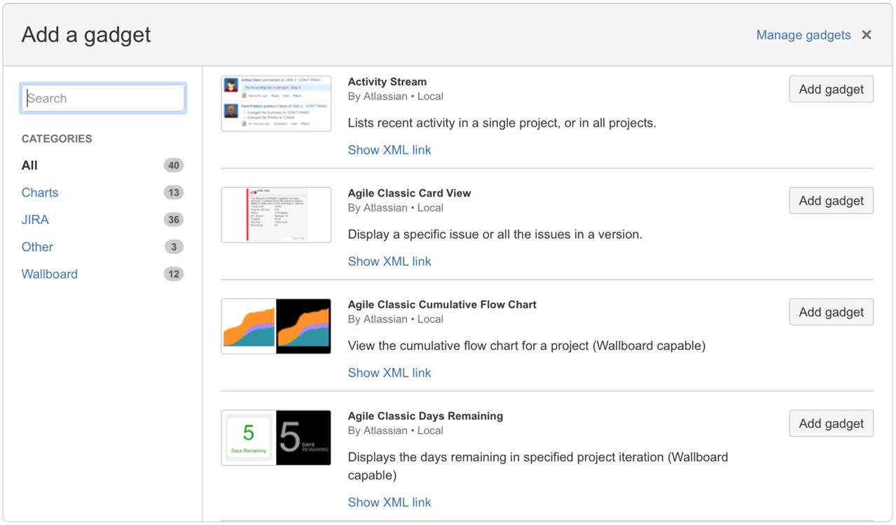 System Dashboard - Jira