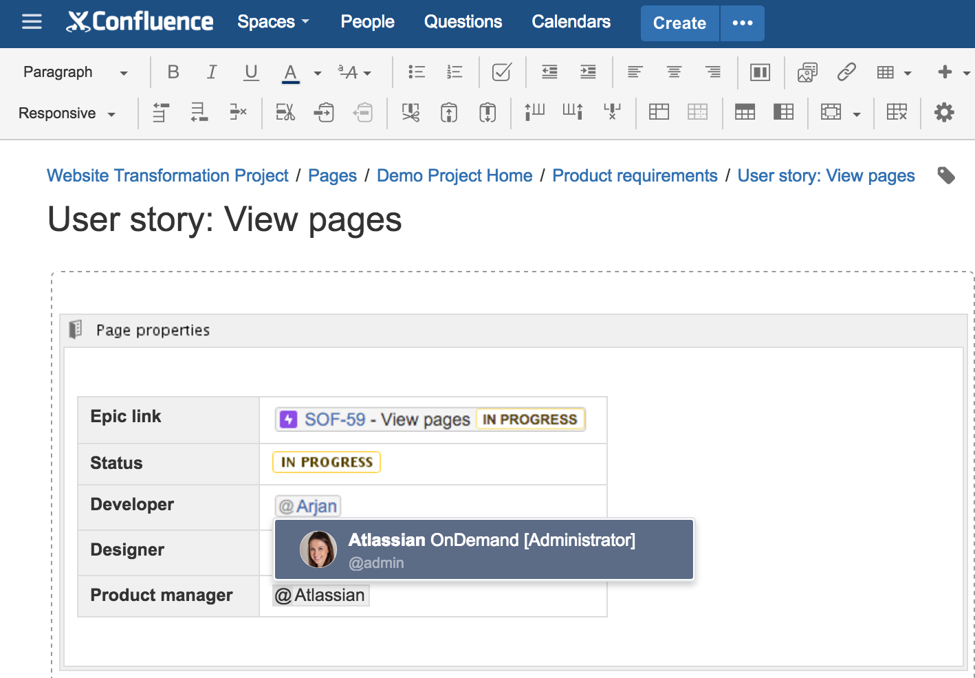 how to use confluence