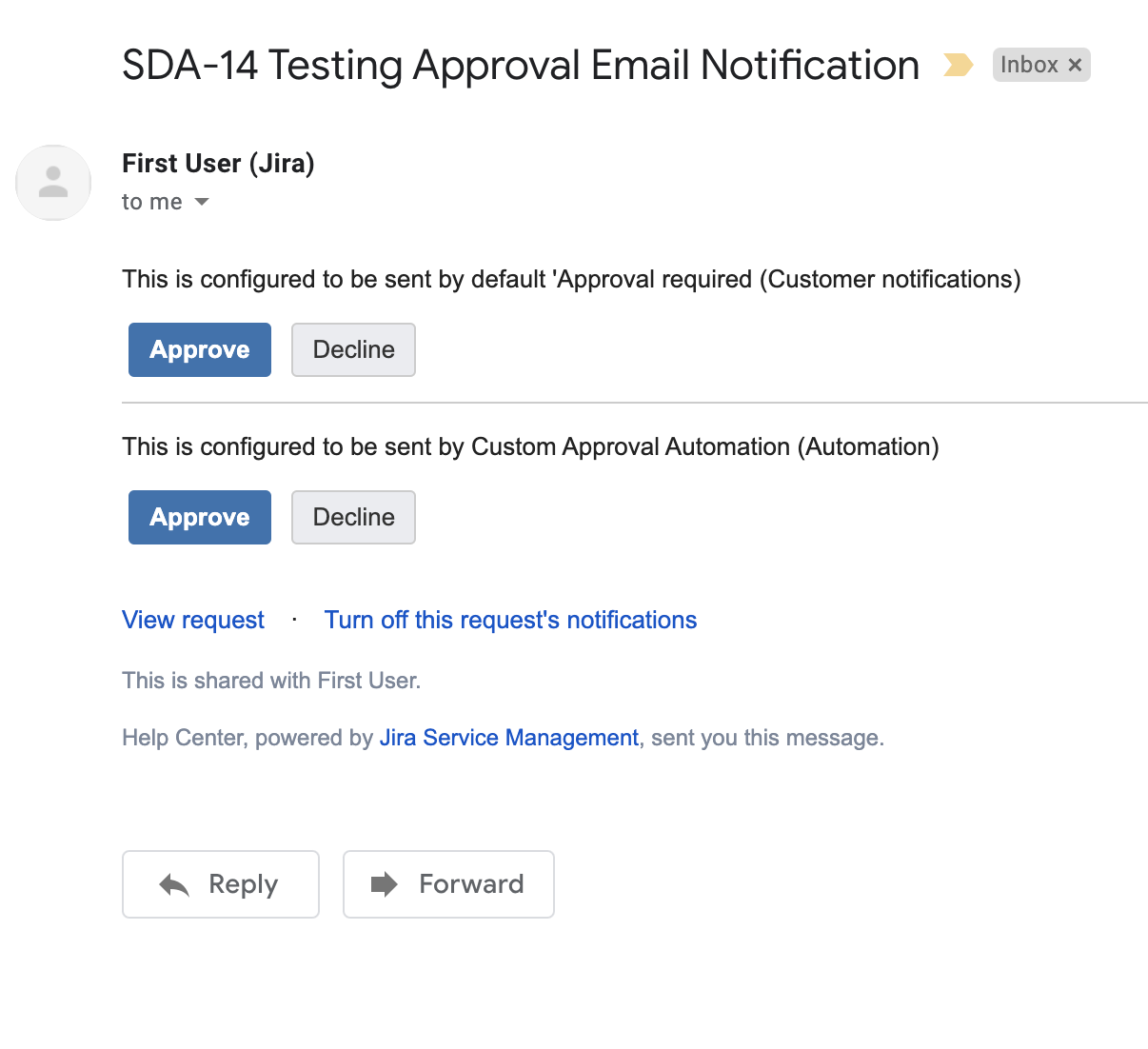 Duplicate Approve Decline Button And Content In Approval Email 7979