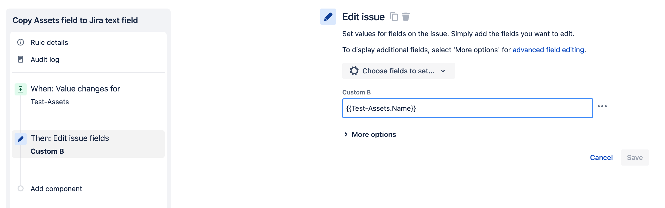 how-to-copy-from-to-asset-field-value-to-from-jira-text-custom-field-using-automation-for-assets