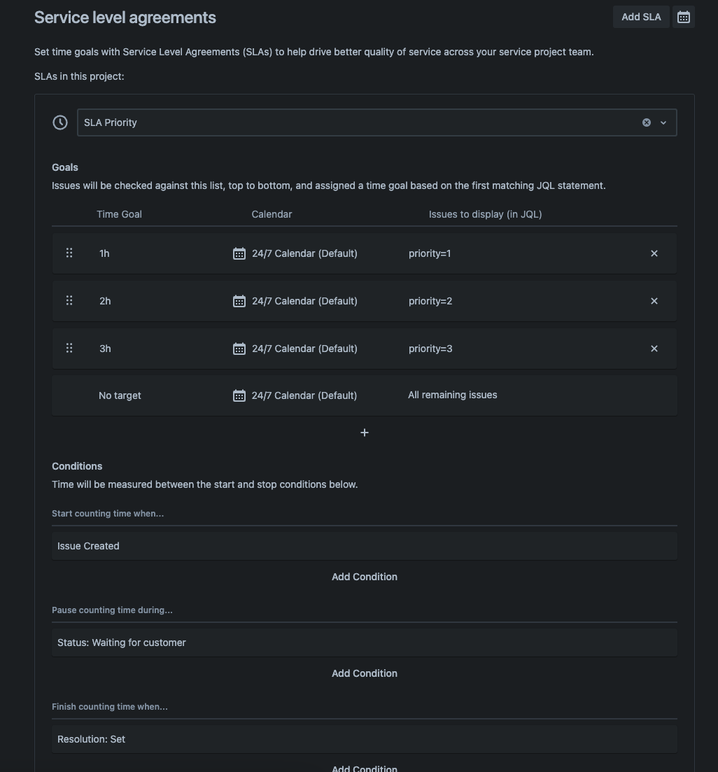 SLA does not populate when Priority Name is Numeric | Jira | Atlassian ...