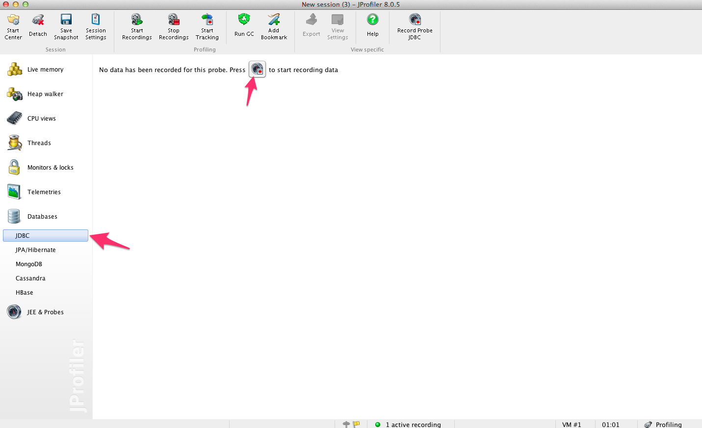 jprofiler limit hotspots