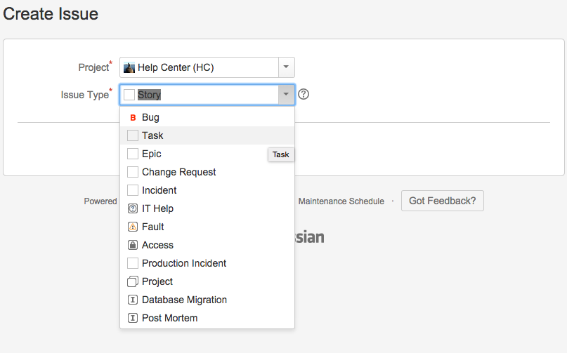 Issue type. Create Issue. Jira Issue. Jira create Issue.