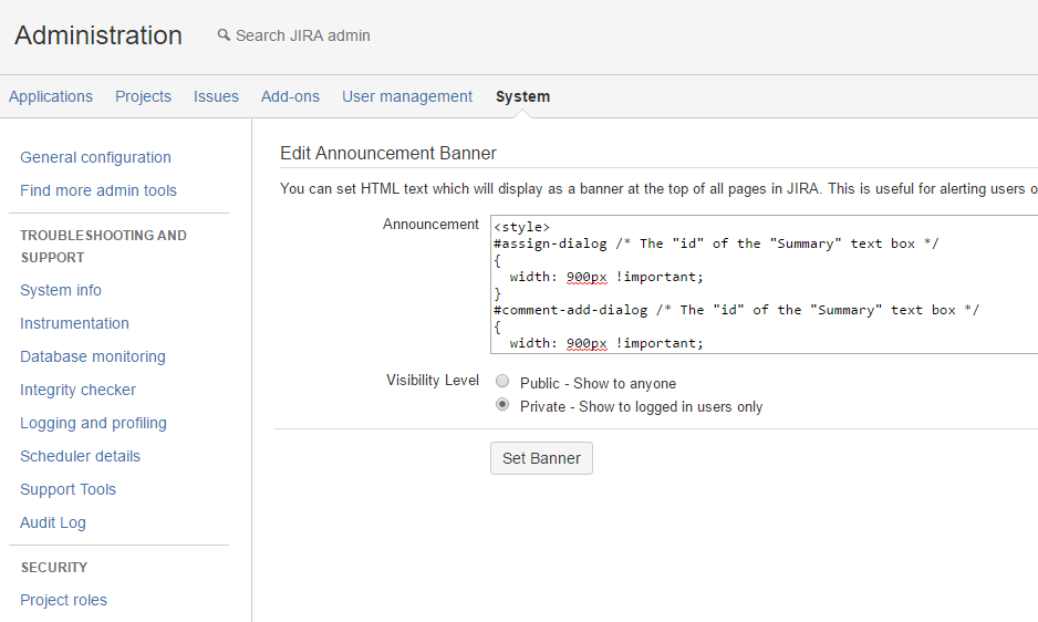 How to Change the Dialog Box Width in JIRA Jira