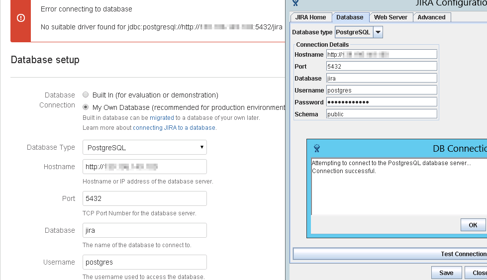 java no suitable driver found for