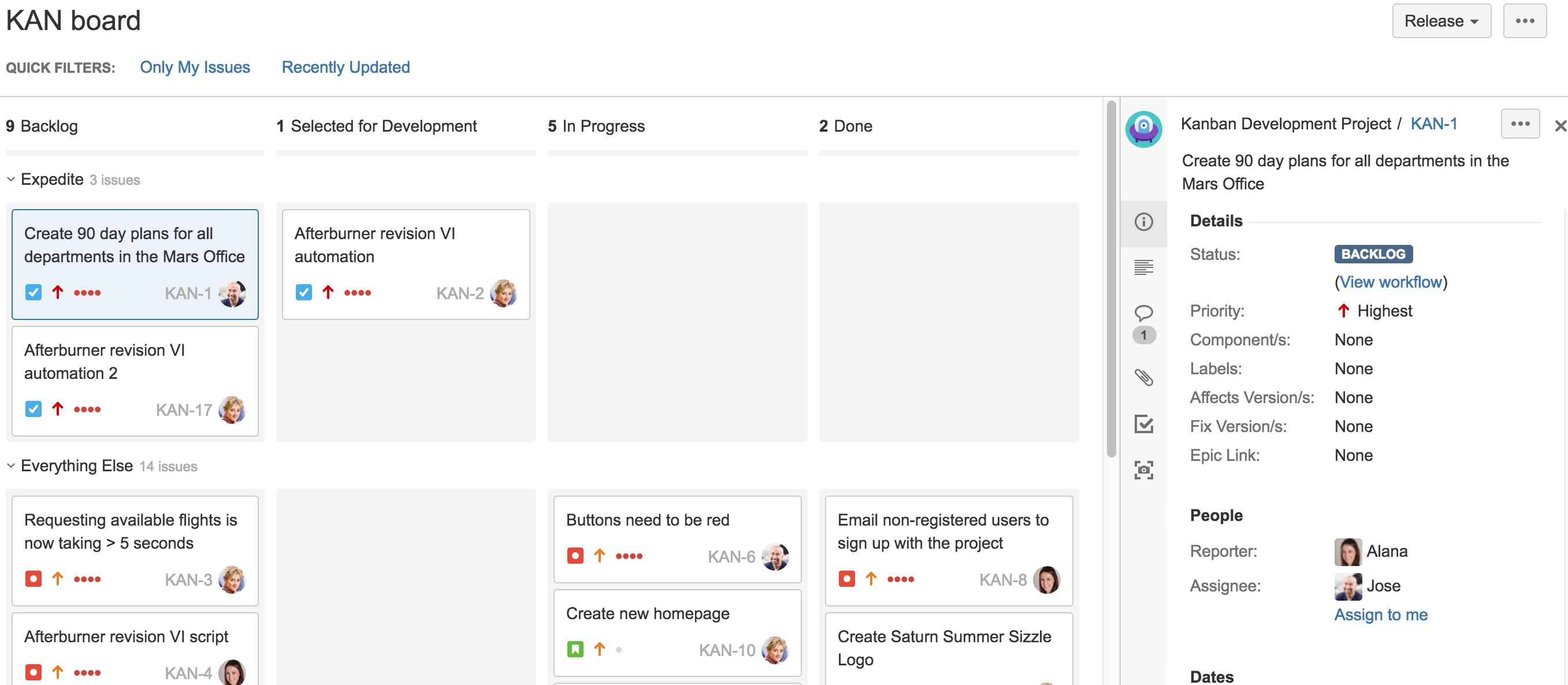 Monitoring work in a Kanban project Atlassian Documentation