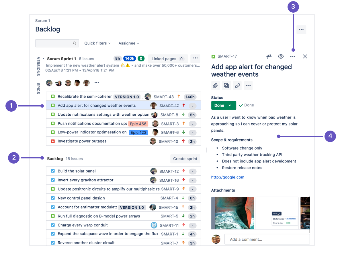 confluence roadmap planner widget