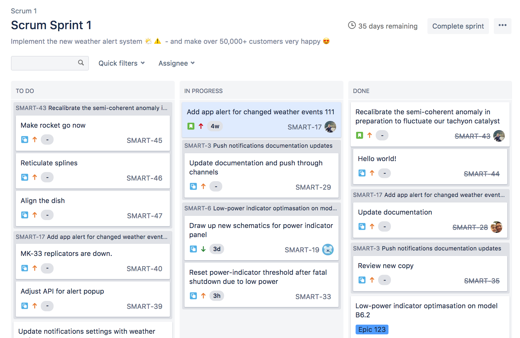 Use Active Sprints Jira Software Cloud Atlassian Support