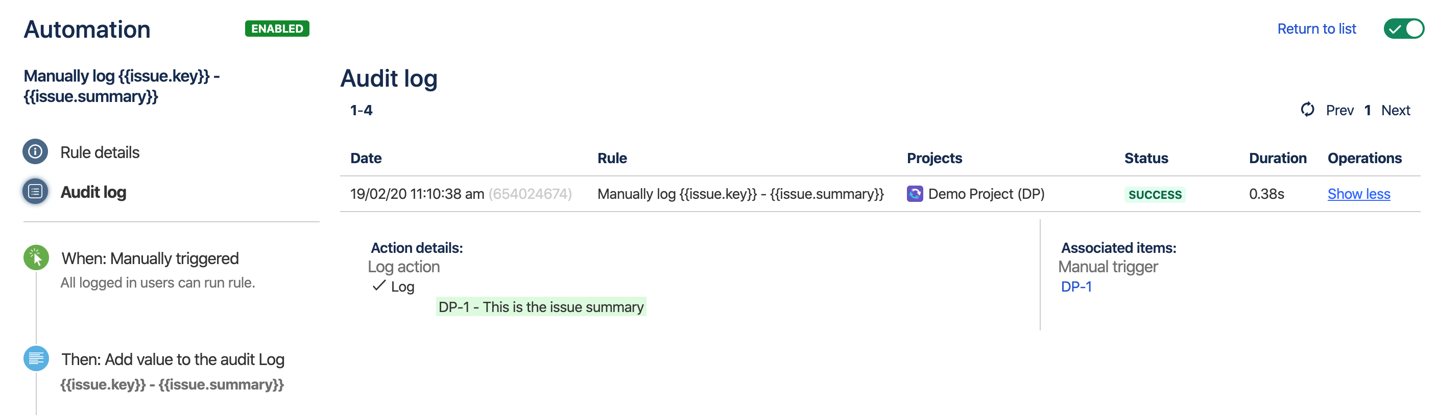 action strings not triggering new patterns